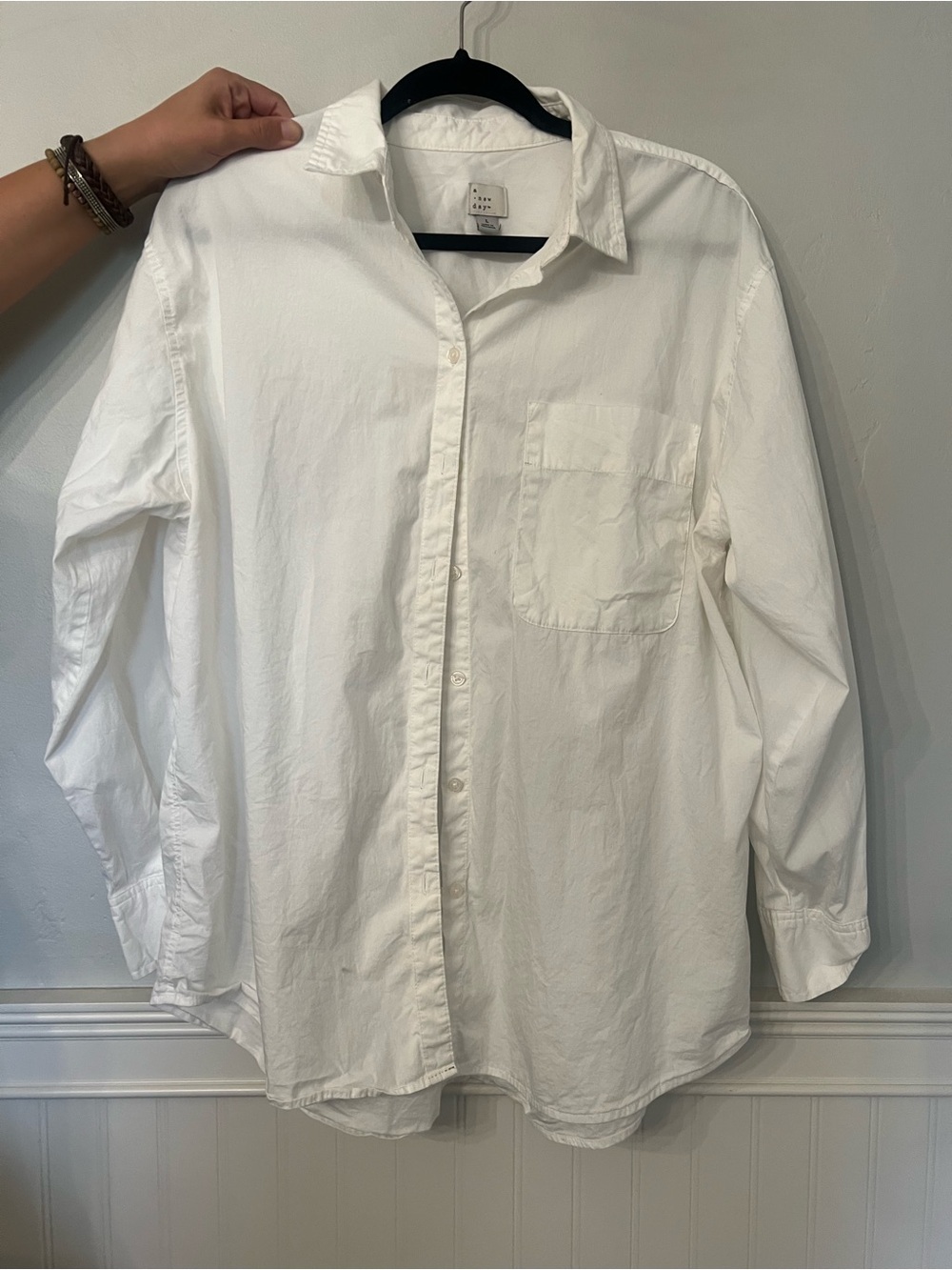 Classic White Button-Down Shirt -Women’s